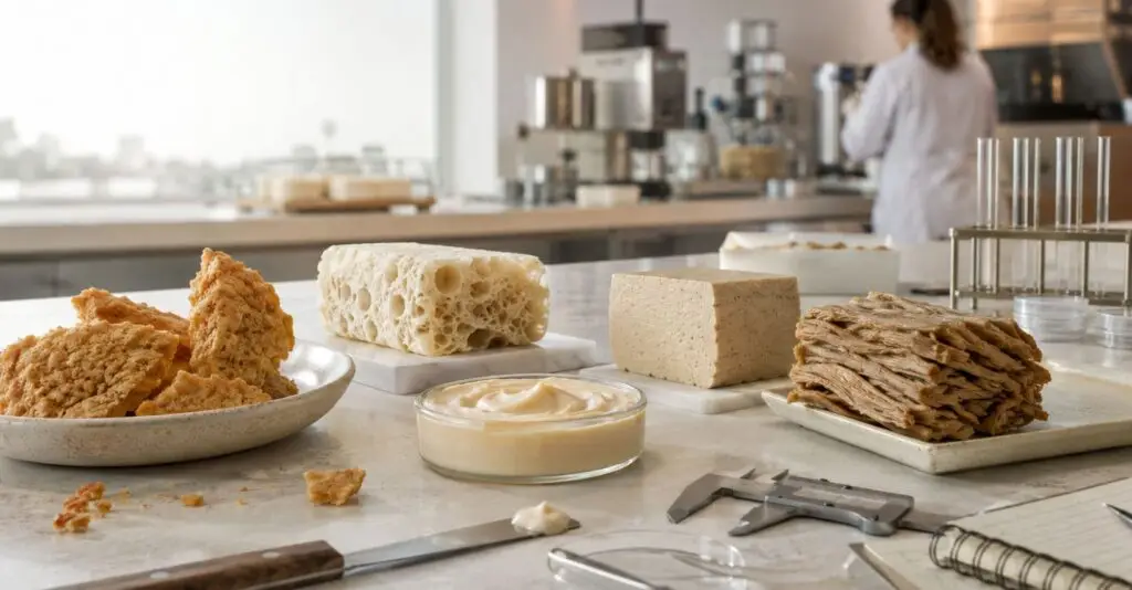 Sviluppo di un alimento con analisi di texture, eating rate e densità energetica oltre la classificazione NOVA.